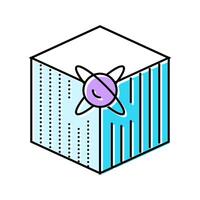 cryptography quantum technology color icon illustration vector