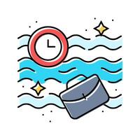 flow state time management color icon illustration vector