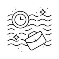 flow state time management line icon illustration vector