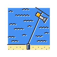 kite system tidal power color icon illustration vector