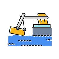 wave energy generation tidal color icon illustration vector