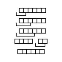 insertion sort algorithm line icon illustration vector