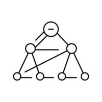 breadth first search bfs line icon illustration vector