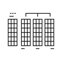 radix sort algorithm line icon illustration vector
