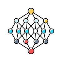 apriori algorithm color icon illustration vector