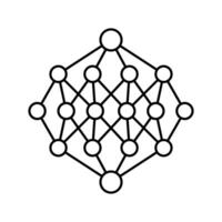 apriori algorithm line icon illustration vector