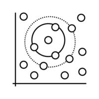 random forest algorithm line icon illustration vector