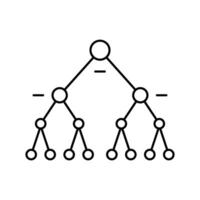 support machine svm algorithm line icon illustration vector