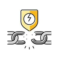 hydroelectricity globe hydroelectric power color icon illustration vector
