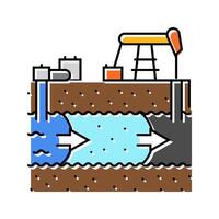enhanced recovery eor color icon illustration vector