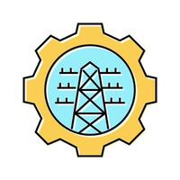grid modernization energy policy color icon illustration vector