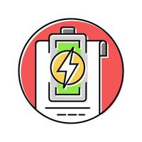 energy conservation programs color icon illustration vector