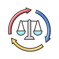 environmental impact assessments color icon illustration vector
