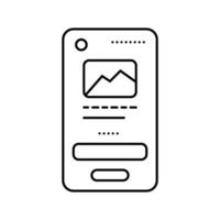 mockup ux ui design line icon illustration vector