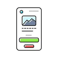 mockup ux ui design color icon illustration vector
