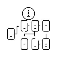 information architecture ux ui design line icon illustration vector