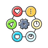 usability ux ui design color icon illustration vector