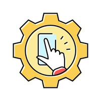 interaction design ux ui color icon illustration vector