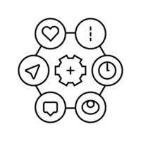 usability ux ui design line icon illustration vector