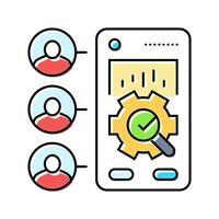 user research ux ui design color icon illustration vector