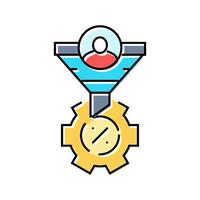 conversion rate optimization cro color icon illustration vector