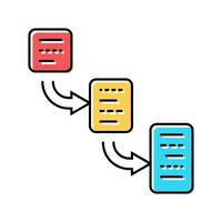 hierarchy ux ui design color icon illustration vector