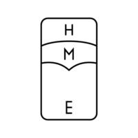 fitts law ux ui design line icon illustration vector