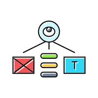 visual hierarchy ux ui design color icon illustration vector