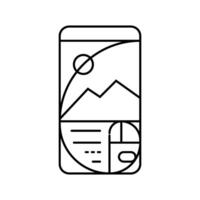 golden ratio ux ui design line icon illustration vector