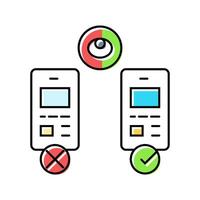 contrast ratio ux ui design color icon illustration vector