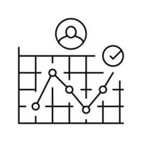 user journey map ux ui design line icon illustration vector