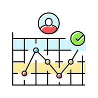 user journey map ux ui design color icon illustration vector
