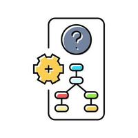eye tracking ux ui design color icon illustration vector