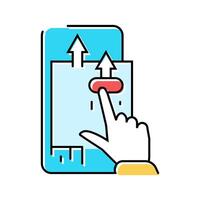 parallax scrolling ux ui design color icon illustration vector