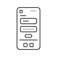 offboarding ux ui design line icon illustration vector