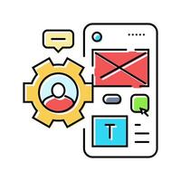user centered design ucd color icon illustration vector