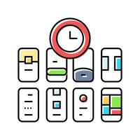 design sprint ux ui color icon illustration vector