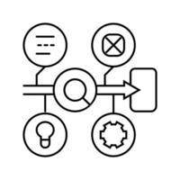 wizard of oz testing ux ui line icon illustration vector