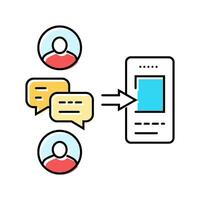design critique ux ui color icon illustration vector