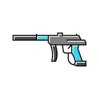 gun paintball game color icon illustration vector