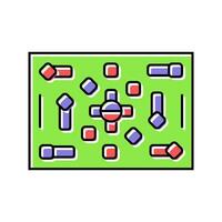 field paintball game color icon illustration vector