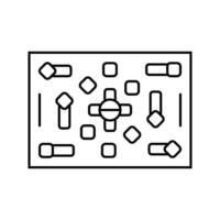 field paintball game line icon illustration vector