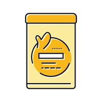 barrier cream ppe protective equipment color icon illustration vector