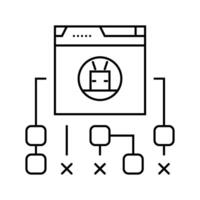 robots txt seo line icon illustration vector