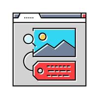 alt text seo color icon illustration vector