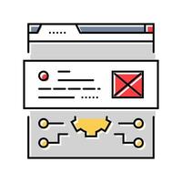 schema markup seo color icon illustration vector