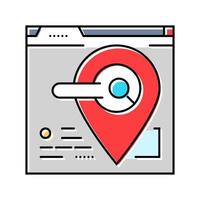 local seo color icon illustration vector
