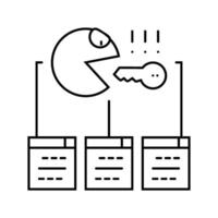 xml sitemap seo line icon illustration vector
