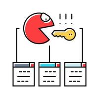 xml sitemap seo color icon illustration vector