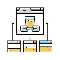 link juice seo color icon illustration vector